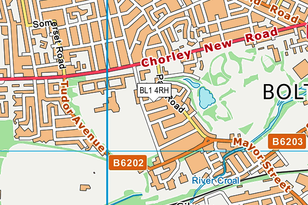 BL1 4RH map - OS VectorMap District (Ordnance Survey)