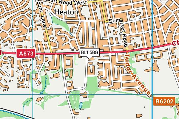 BL1 5BG map - OS VectorMap District (Ordnance Survey)
