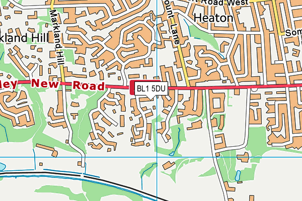 BL1 5DU map - OS VectorMap District (Ordnance Survey)