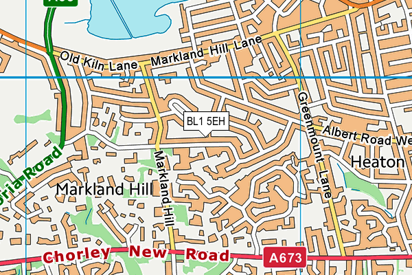 BL1 5EH map - OS VectorMap District (Ordnance Survey)