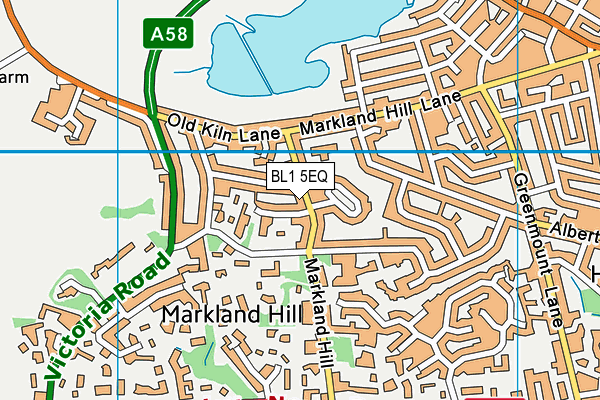 BL1 5EQ map - OS VectorMap District (Ordnance Survey)