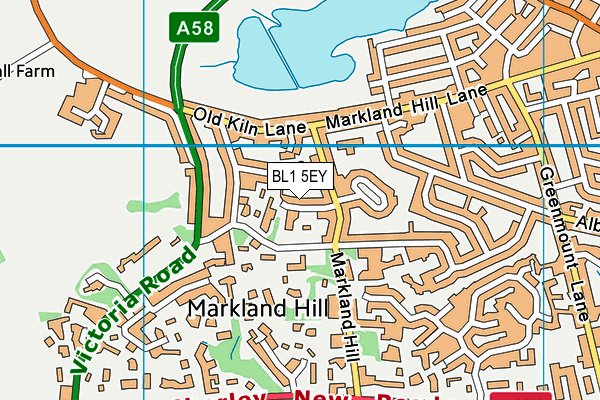 BL1 5EY map - OS VectorMap District (Ordnance Survey)