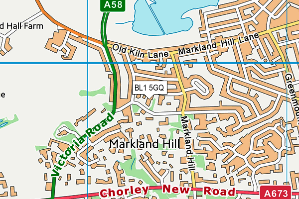BL1 5GQ map - OS VectorMap District (Ordnance Survey)