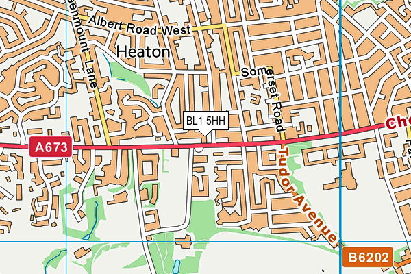 BL1 5HH map - OS VectorMap District (Ordnance Survey)