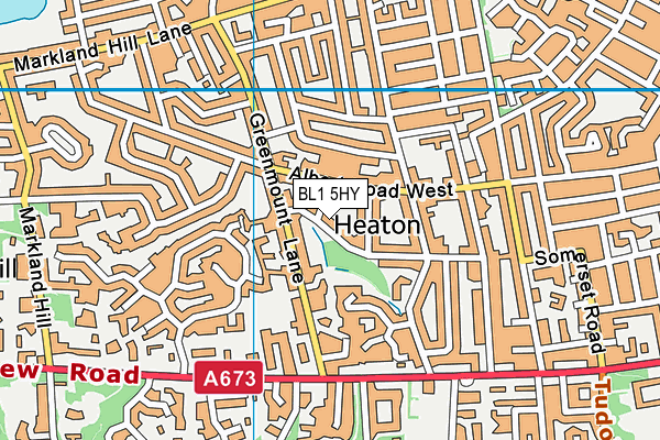 BL1 5HY map - OS VectorMap District (Ordnance Survey)