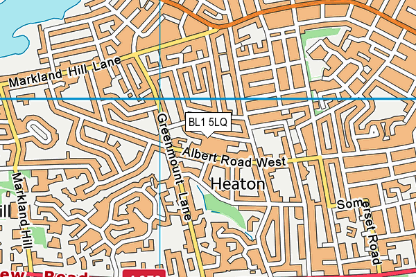 BL1 5LQ map - OS VectorMap District (Ordnance Survey)