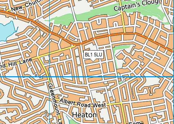 BL1 5LU map - OS VectorMap District (Ordnance Survey)