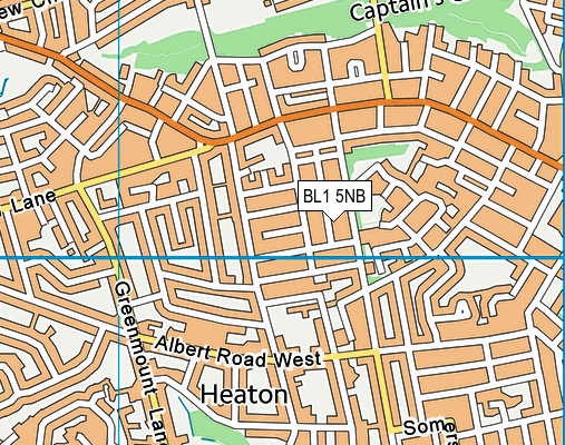 BL1 5NB map - OS VectorMap District (Ordnance Survey)
