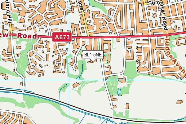 BL1 5NE map - OS VectorMap District (Ordnance Survey)