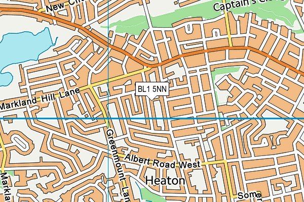 BL1 5NN map - OS VectorMap District (Ordnance Survey)