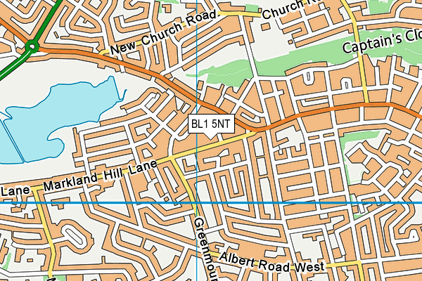BL1 5NT map - OS VectorMap District (Ordnance Survey)