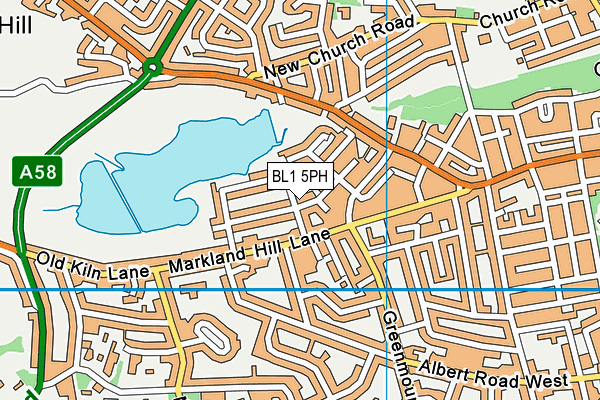 BL1 5PH map - OS VectorMap District (Ordnance Survey)