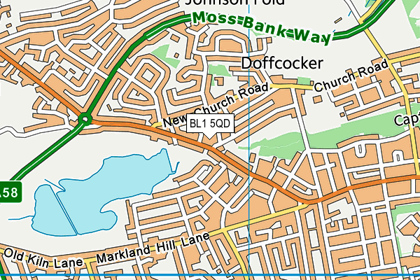 BL1 5QD map - OS VectorMap District (Ordnance Survey)