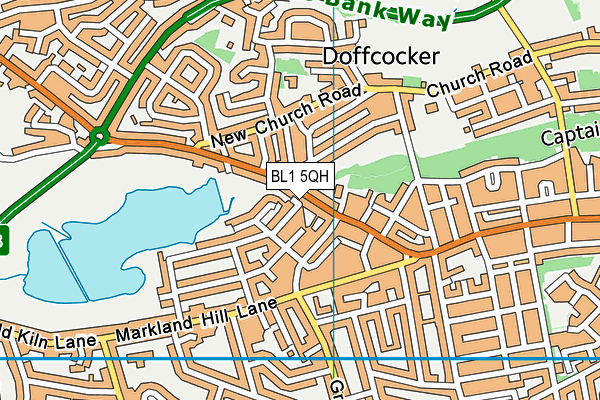 BL1 5QH map - OS VectorMap District (Ordnance Survey)