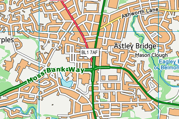 Map of ASTLEY ELECTRICAL SUPPLIES LTD at district scale