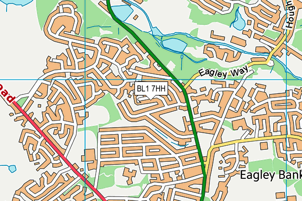 BL1 7HH map - OS VectorMap District (Ordnance Survey)