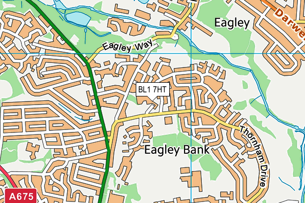 BL1 7HT map - OS VectorMap District (Ordnance Survey)