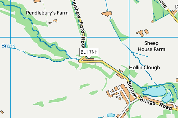 BL1 7NH map - OS VectorMap District (Ordnance Survey)