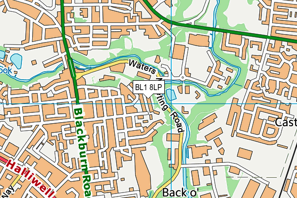 BL1 8LP map - OS VectorMap District (Ordnance Survey)