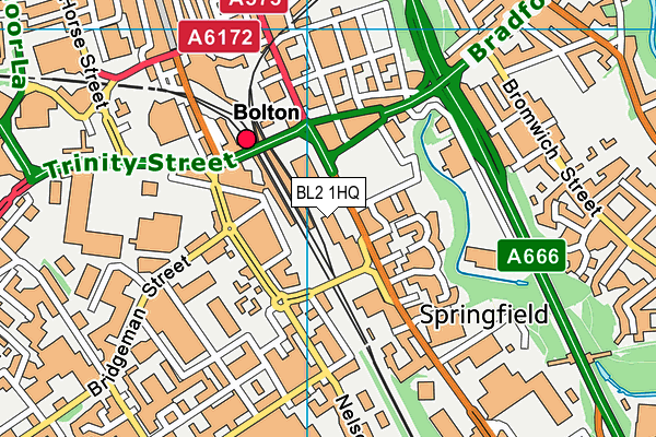 Xercise4less (Bolton) (Closed) map (BL2 1HQ) - OS VectorMap District (Ordnance Survey)