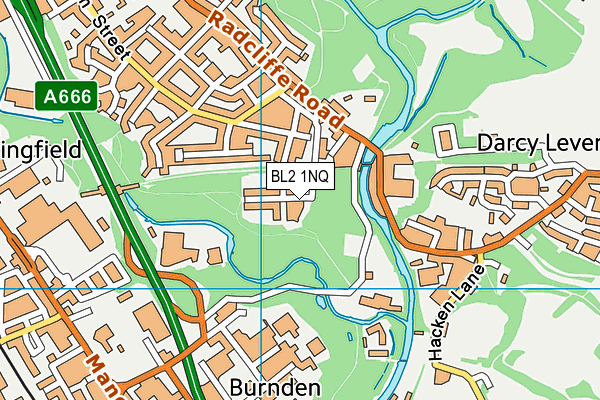 BL2 1NQ map - OS VectorMap District (Ordnance Survey)