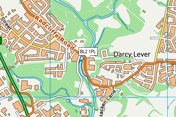 BL2 1PL map - OS VectorMap District (Ordnance Survey)