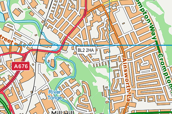 BL2 2HA map - OS VectorMap District (Ordnance Survey)