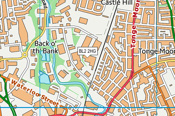 BL2 2HG map - OS VectorMap District (Ordnance Survey)
