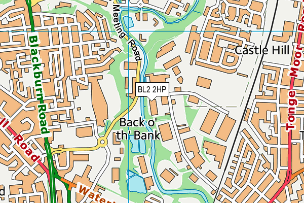 BL2 2HP map - OS VectorMap District (Ordnance Survey)