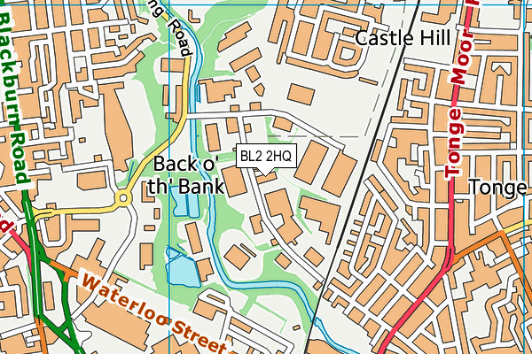 BL2 2HQ map - OS VectorMap District (Ordnance Survey)