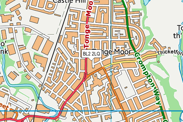 BL2 2LQ map - OS VectorMap District (Ordnance Survey)
