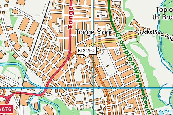 BL2 2PQ map - OS VectorMap District (Ordnance Survey)