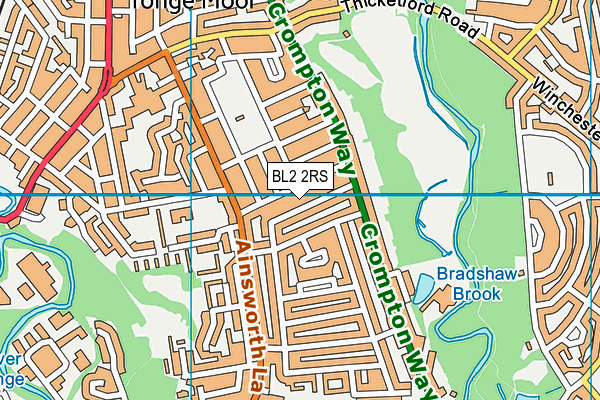BL2 2RS map - OS VectorMap District (Ordnance Survey)