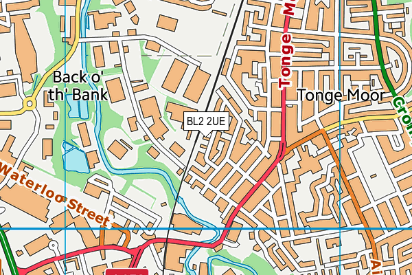 BL2 2UE map - OS VectorMap District (Ordnance Survey)