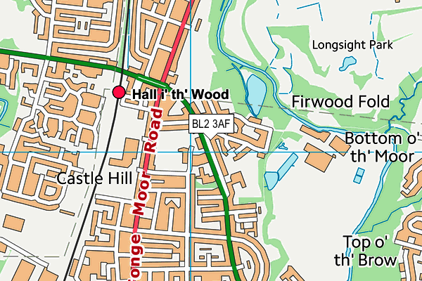 Firwood School (Closed) map (BL2 3AF) - OS VectorMap District (Ordnance Survey)