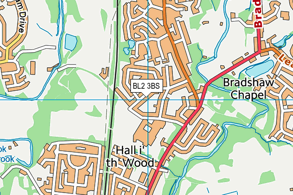 BL2 3BS map - OS VectorMap District (Ordnance Survey)