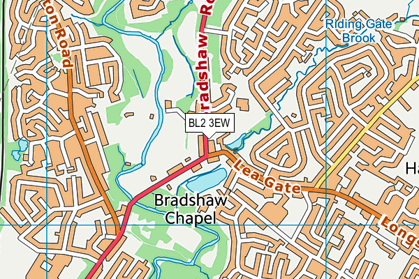 BL2 3EW map - OS VectorMap District (Ordnance Survey)