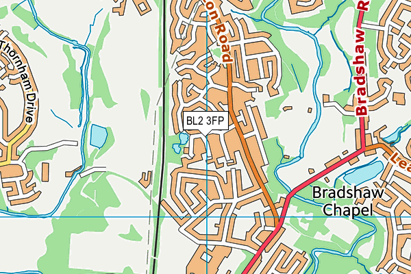 BL2 3FP map - OS VectorMap District (Ordnance Survey)