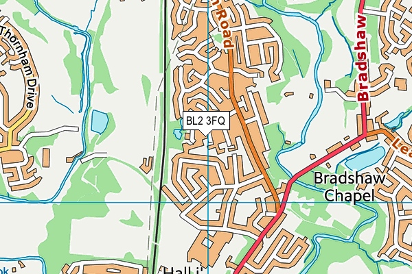 BL2 3FQ map - OS VectorMap District (Ordnance Survey)
