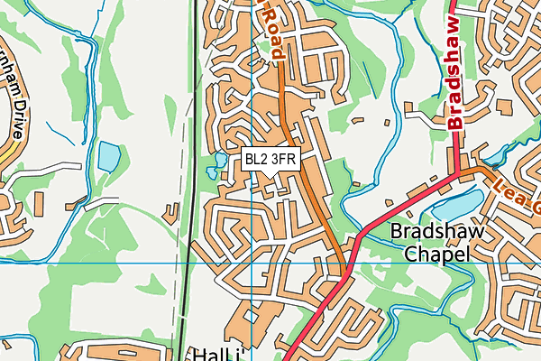 BL2 3FR map - OS VectorMap District (Ordnance Survey)