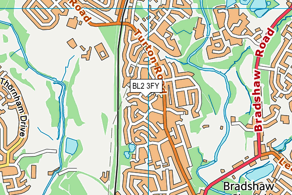 BL2 3FY map - OS VectorMap District (Ordnance Survey)