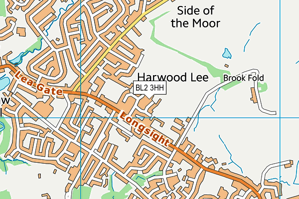 BL2 3HH map - OS VectorMap District (Ordnance Survey)