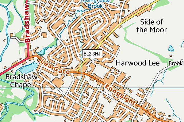 BL2 3HJ map - OS VectorMap District (Ordnance Survey)
