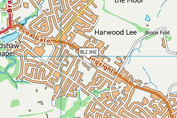 BL2 3HZ map - OS VectorMap District (Ordnance Survey)