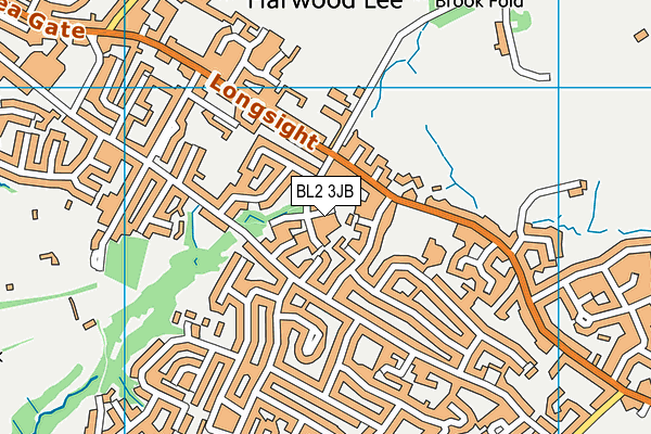 BL2 3JB map - OS VectorMap District (Ordnance Survey)