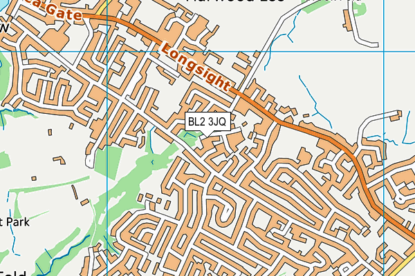 BL2 3JQ map - OS VectorMap District (Ordnance Survey)