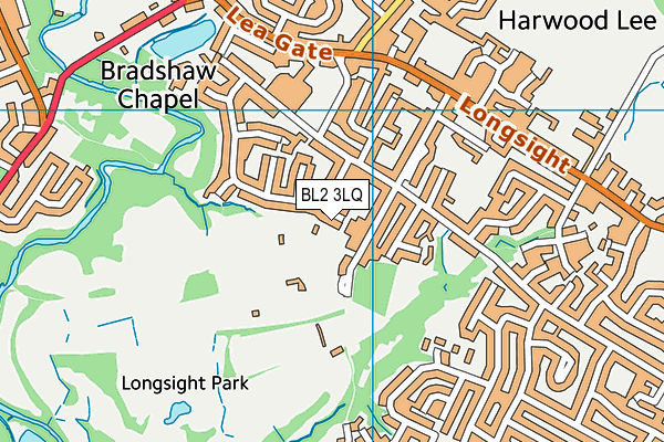 BL2 3LQ map - OS VectorMap District (Ordnance Survey)