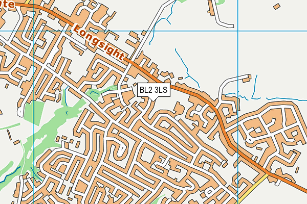 BL2 3LS map - OS VectorMap District (Ordnance Survey)