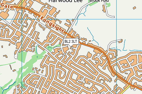 BL2 3LT map - OS VectorMap District (Ordnance Survey)