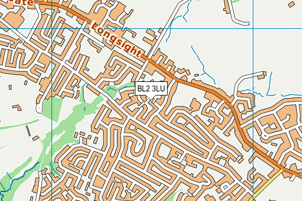 BL2 3LU map - OS VectorMap District (Ordnance Survey)